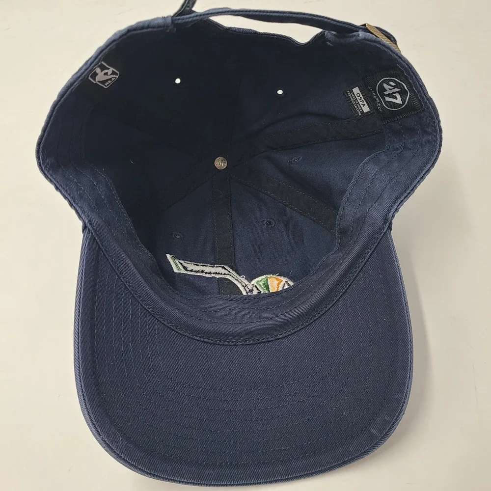 Utah Jazz Hat Strapback 47 Brand Clean Up Blue NBA Basketball Logo‎ Casual Men